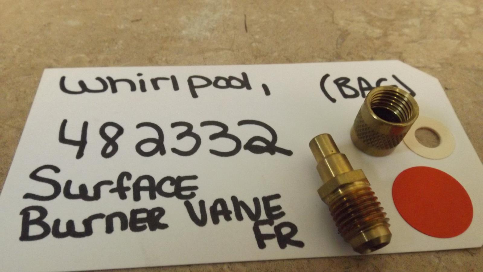 WHIRLPOOL STOVE 482332 SURFACE BURNER VALVE FR (NEW) WHIRLPOOL STOVE 482332 SURFACE BURNER VALVE FR (NEW)